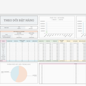Sổ bán hàng/ theo dõi hàng bán - Spreadsheet Template